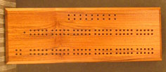 Teak Cribbage Board