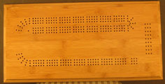 Bamboo Cribbage Board