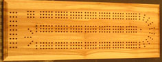 Spalted Birch Cribbage Board