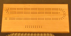 Alder Cribbage Board