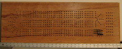 Custom Large Gummy Cherry cribbage board 