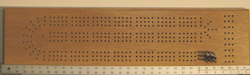 Custom Large White Oak cribbage board