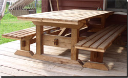 Custom Cedar Picnic Table